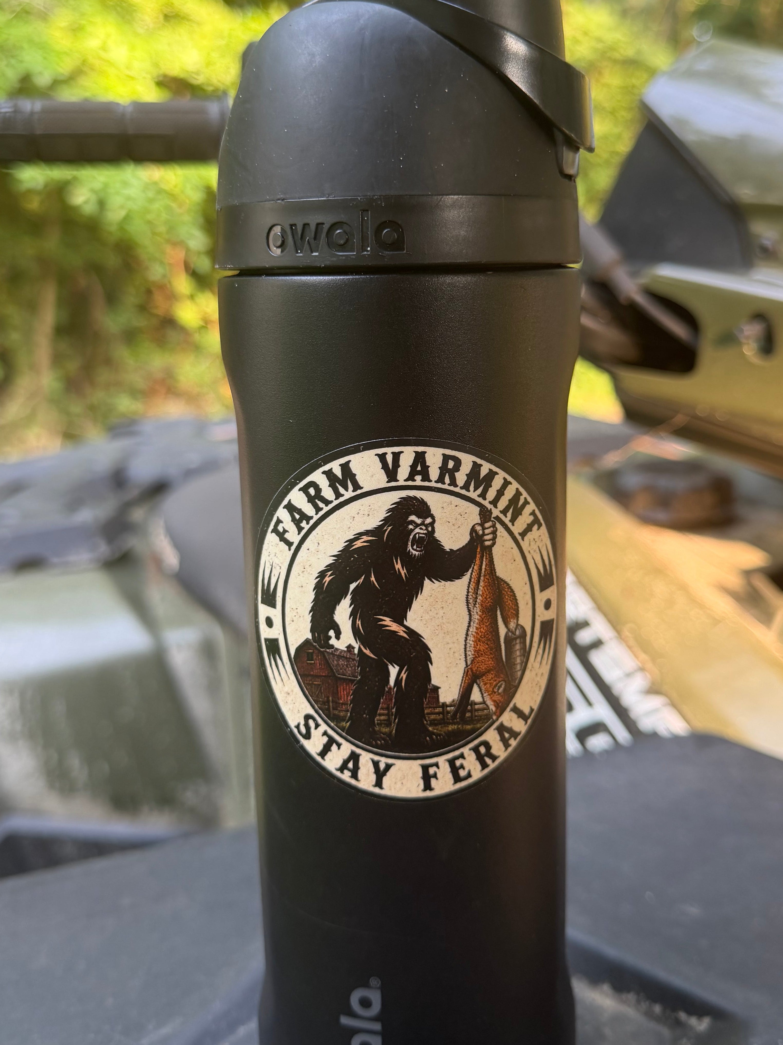 Stay Feral Squatch Sticker