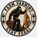 Stay Feral Squatch Sticker